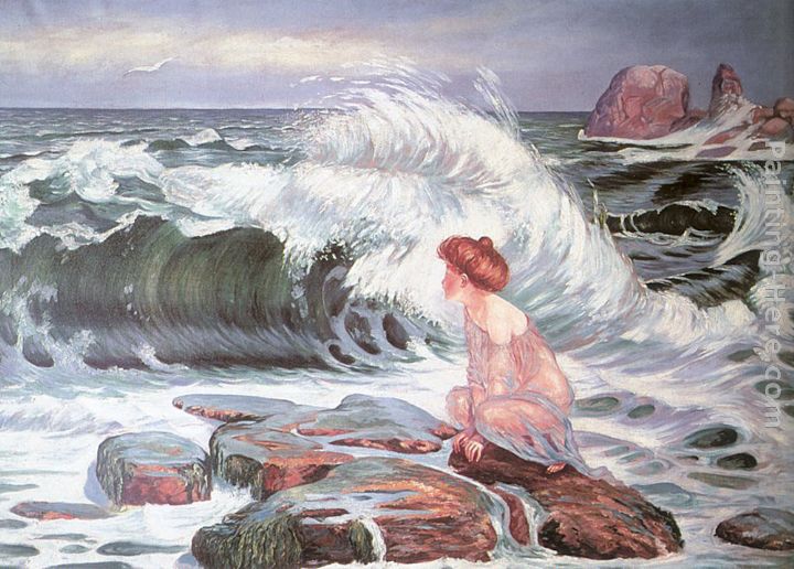 The Wave painting - Frantisek Kupka The Wave art painting